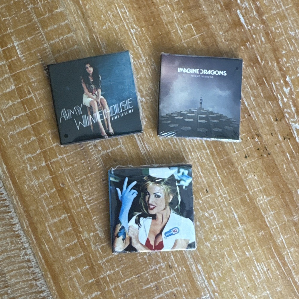 MGA Miniverse Real Music 3 Vinyl Lot Amy Winehouse, Blink 182. Imagine Dragons